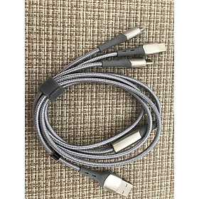 Mua CÁP SẠC 3 ĐẦU USB-C - LIGHTNING - MICRO USB  dùng cho mọi loại thiết bị- Y31