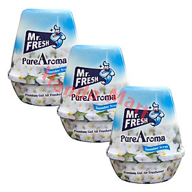 Combo 3 Sáp thơm khử mùi Pure Aroma Mr Fresh 220g (hương Sakura, Nhài, Trà xanh)