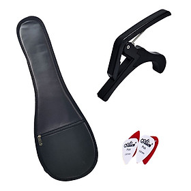 Mua Combo Bộ Phụ kiện đàn Ukulele (Bao da 3 lớp + Capo + Phím gảy)