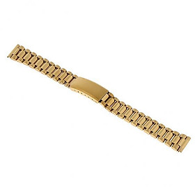 12xMen Gold Stainless Steel Watch Band Strap Metal Replacement Bracelet 16mm