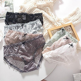Quần Lót Ren Tim, Quần Lót Nữ Thông Hơi Sexy Siêu Đẹp QL33