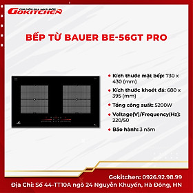 Mua Bếp từ tiết kiệm điện năng  an toàn khi sử dụng BAUER BE-56GT PRO - Hàng chính hãng