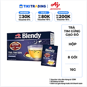 Blendy Trà Tim sen Gừng Táo đỏ 11g/Gói (1 Hộp 8 Gói)