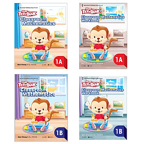 Combo Bộ sách Giáo khoa Toán Singapore - More than a Textbook – Classroom Mathematics lớp 1 (Trọn Bộ 4 Cuốn/ Tặng kèm Bookmark Happy Life)