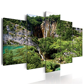 Bộ tranh Canvas 5 Tấm Hình Chữ Nhật,In Họa Tiết Thiên Nhiên -Mẫu TNNN1274