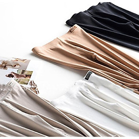 Quần Legging Trơn Nữ Co Dãn, Cực Mềm Thoải Mái Sanduoer (TRẮNG )