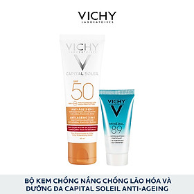 Bộ Kem Chống Nắng Chống Lão Hóa Và Dưỡng Da Vichy Capital Soleil Anti-Ageing