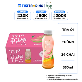 Thùng 24 chai Trà Ổi Tự Nhiên TH true TEA 350ml