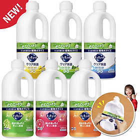 Nước rửa chén diệt khuẩn khử mùi KAO Kyukyutto 1250mL nội địa Nhật (MẪU CHAI ECO MỚI)