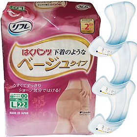 Tã - Bỉm người lớn Livedo size L (22 cái/ gói) tặng 3 băng vệ sinh nữ Abri San