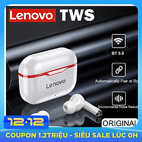 Tai nghe thể thao không dây Lenovo LP1 TWS Bluetooth 5.0 True Wireless cảm ứng thông minh chống thấm IPX4
