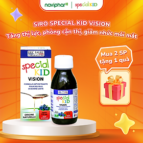 TPBVSK Special Kid Vision - Siro tăng cường thị lực, cơ chế bảo vệ mắt 3 lớp, hỗ trợ ngăn ngừa ánh sáng xanh (125ml) [Nhập khẩu Pháp]
