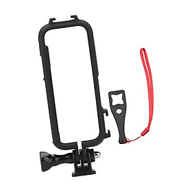 Durable Action Camera Protection Frame Housing Case with 1/4 Adapter Mount Drop Resistant Sports Camera Cage for One x3 Replacement