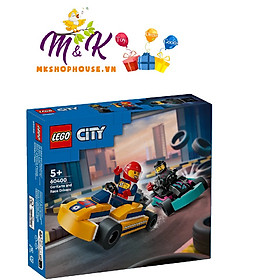 LEGO CITY 60400 Đồ chơi lắp ráp Bộ đôi xe đua Go-karts (99 chi tiết)