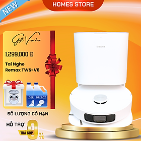 Mua Robot Hút Bụi Lau Nhà Dreame L10 Prime Giặt Giẻ Lau Sấy Khô Tự Động Kết Nối App Tự Động Nâng Thảm Công Nghệ Làm Sạch Tự Bơm Nước Lực Hút 4000 Pa - Hàng Chính Hãng