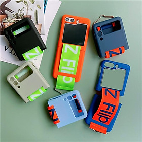 Mua Ốp Lưng Cho Samsung Galaxy Z FLIP 5 / Z FLIP 4 Mỏng Nhẹ Có Dây Xỏ Tay Thời Trang - CAM  CAM