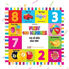 Sách - 100 Từ Đầu Tiên - Số Đếm- Song Ngữ (VT)