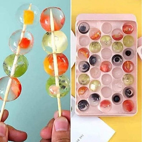 Mua Khay làm đá  làm thạch tròn 33 viên (giao màu ngẫu nhiên) - Baotrietle - shop8868