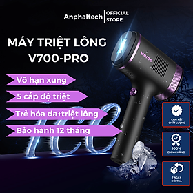 Máy Triệt Lông Bikini VEME V700-PRO, Máy Triệt Lông Vĩnh Viễn Mini Đa Năng Trẻ Hóa Da Vô Hạn Xung Công Nghệ IPL Mới Nhất