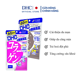 Combo Viên uống DHC Đóng Băng Lão Hoá (Kẽm & Collagen)