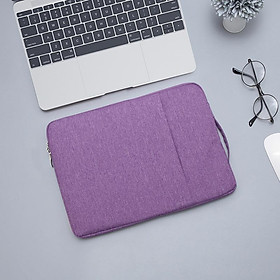Chống Nước Laptop Túi 12 13 14 15 15.6 Inch Đa Năng Máy Tính Xách Tay Ốp Lưng Cho Macbook Air Pro Túi Xách Cặp Túi túi Nam - purple