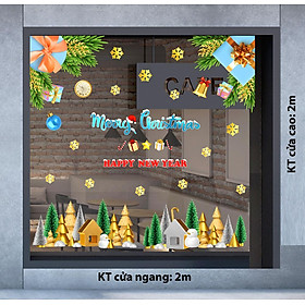 Decal trang trí NOEL 2024 combo số 1