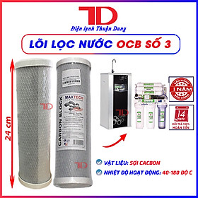 Bộ 3 lõi lọc nước OCB 1,2,3 dùng cho máy lọc nước RO hàng chính hãng - Điện Lạnh Thuận Dung