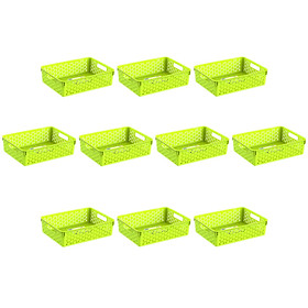 Mua Combo 10 Rổ Đan nhựa Duy Tân 17 cm -  26 cm – Giao màu ngẫu nhiên