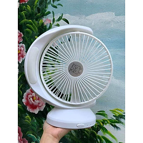 Mua Quạt Sạc Tích Điện Có Đèn Siêu Mát QG -  5590 - Có 3 Tốc Độ Gió - Hàng Loại 1