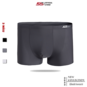 Quần Lót Nam Boxer Thun Lụa 5S Không Đường May, Thoáng Khí, Kháng Khuẩn, Co Giãn Cực Dễ Chịu