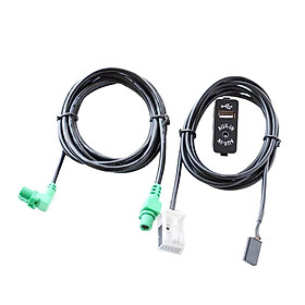 Car USB AUX Switch Socket Cable For BMW 3 5 Series E87 E88 E89 E90 E91 X5 X6