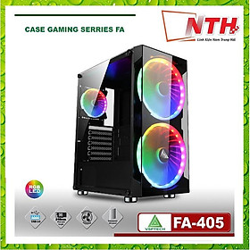 Case FA-405 Gaming Có Sẵn Fan 20cm LED ARGB