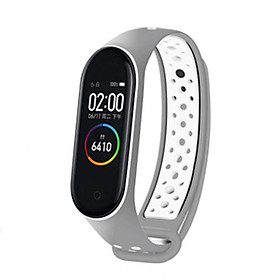 Dây Đeo Thay Thế Dành Cho Vòng Đeo Tay Thông Minh Xiaomi Mi Band 3 / Mi Band 4 Dẻo TPU - Dây 2 Màu Có Viền