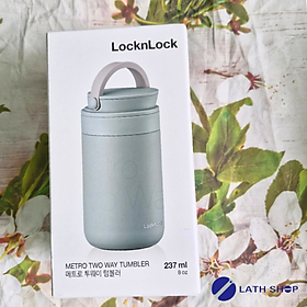 Bình Giữ Nhiệt Lock&Lock Đựng Nước, Trà, Cafe Có Tay Xách LHC4272 Dung Tích 237ml - Nhiều Màu - Hàng Chính Hãng