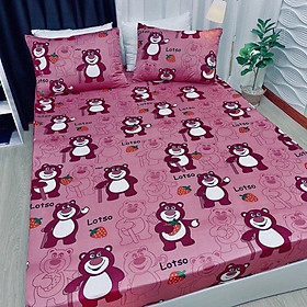 Ga thun lạnh, Bộ ga thun lạnh Hàn Quốc size 1.6m/1.8m nệm 20-25cm-Nhận may hàng đặt theo yêu cầu