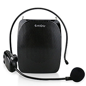 Shidu 10W Bộ khuếch đại giọng nói không dây di động có thể sạc lại cho giáo viên Hướng dẫn du lịch Megaphone UHF Micro