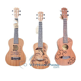 Mua Đàn Ukulele Concert Music gỗ nguyên tấm tặng Dây đeo + Hướng dẫn học + Phím gảy - viethoangphong.com