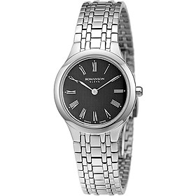 Đồng hồ nữ dây thép không gỉ Romanson EM4252LWWH - màu BK/ WH
