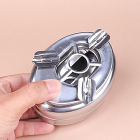 Mua GẠT TÀN T.H.U.Ố.C L.Á NÚT BẤM 2 NGĂN INOX 304 CAO CẤP SÁNG BÓNG