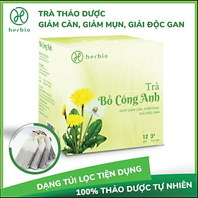 TRÀ THẢO DƯỢC TÚI LỌC BỒ CÔNG ANH HERBIO - giúp thon dáng, giảm mụn