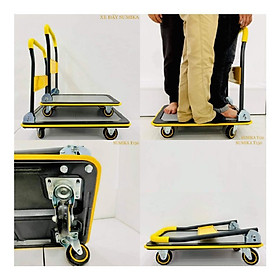 Mua Xe đẩy hàng đa năng SUMIKA T150  Khung thép sơn tĩnh điện Cực Kỳ Chắc Chắn Tải trọng 150kg - Tặng Kèm Cờ Lê