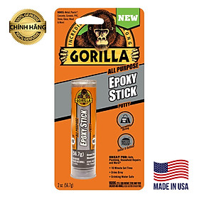 Bột Keo Dán Epoxy Stick Có Thể Sơn Khoan Được, Keo Dán Đa Năng Gorilla All Purpose Epoxy Stick 56.7g