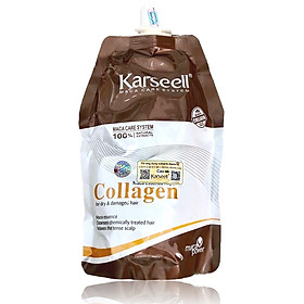 Dầu hấp ủ tóc siêu mượt Karseell Maca Essence Repair Collagen (dạng túi) 500ml