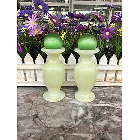 Mua Bộ combo cặp Lục Bình Lọ Hoa đá ngọc onyx kết hợp quả cầu phong thủy
