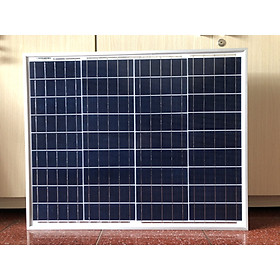 Mua Tấm Pin Năng Lượng Mặt Trời Poly 55W ( 12V - Màu xanh đen  khung nhôm chịu lực)
