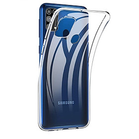 Ốp lưng dẻo silicon cho Samsung Galaxy M31 hiệu HOTCASE Ultra Thin siêu mỏng 0.6mm, chống trầy, chống bụi - Hàng nhập khẩu