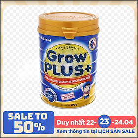 Sữa Nutifood Grow Plus+ Xanh 900 gr: Sữa cho trẻ từ 12 tháng bị thiếu cân, còi cọc