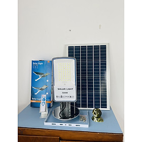 Đèn năng lượng mặt trời  bàn chải 500W, Vỏ nhôm, Tấm pin NLMT rời, Ánh sáng trắng- 500WBC