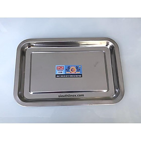 Mua Khay inox KT 22x32x2 cm Made in Vietnam