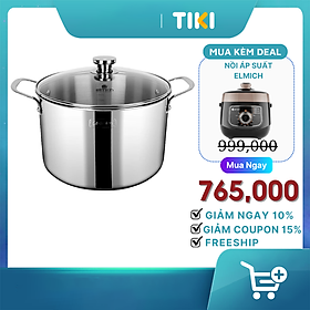 Mua Nồi luộc gà inox 3 lớp đáy liền Elmich Trimax Classic 2410OL size 28cm